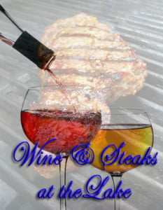 wine, steaks and scuba diving at the lake