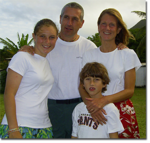 Stan and Stephanie Watowich with Marina and Matthew in Fiji