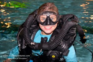 Pathfinder Rebreather Christa Landowski On a Pathfiner Rebreather