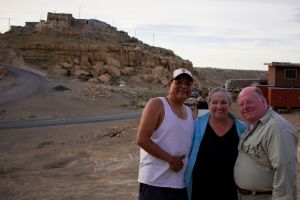Ann with Hopi Artist Davis at his home