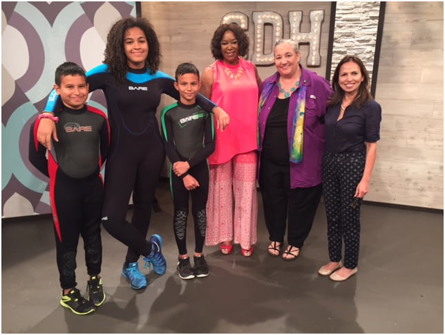 Ann and Divers at KHOU Great Day Houston