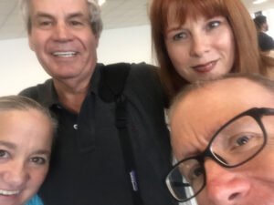 Cheryl, Coad, Rich and Ann at the airport in Houston.