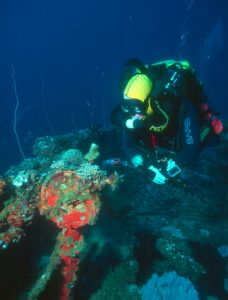 Eric Keibler in Chuuk Lagoon